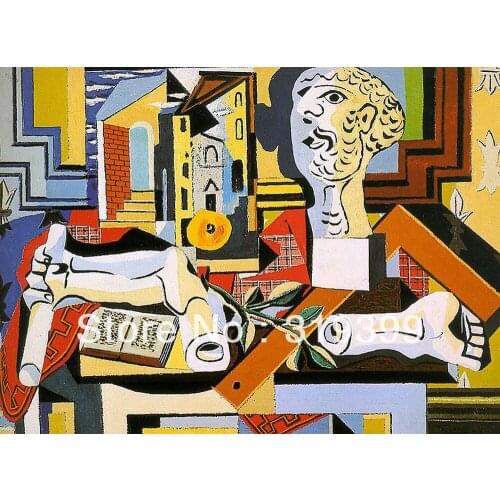 Oil Painting Reproduction on Linen canvas,plaster-head-and-arm-1925 by pablo picasso,,Museam Quality,Free fast shipping,HANDMADE