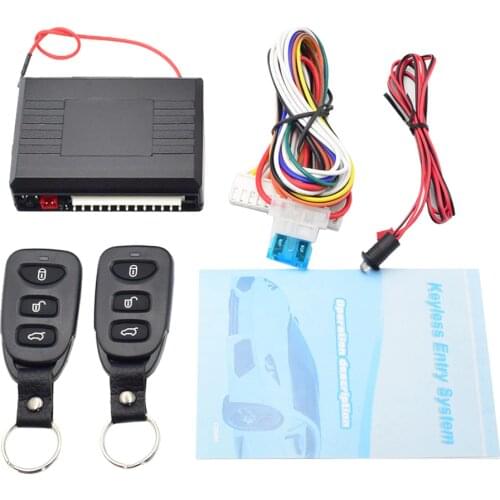 Car Remote Central Lock Kit Universal Auto Vehicle Electronic Door Locking Unlock/Window Up/Trunk Release Keyless Entry System