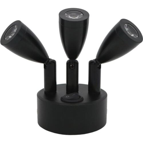 3 head jewelry cabinet lamp,switch watch showcase battery lamp, pearl counter ,window highlight recharging glass spot light