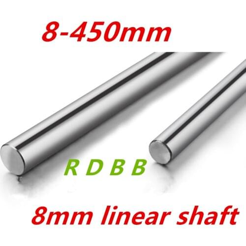 2pcs 8mm 8x450 linear shaft 3d printer 8mm x 450mm Cylinder Liner Rail Linear Shaft axis cnc parts