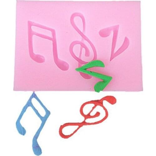 Small Note Silicone Fondant Resin Mold for DIY Pastry Cup Cake Dessert Chocolate Lace Decoration Supplies Kitchen Tool Baking Mo