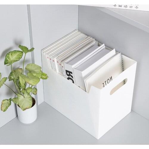 Multipurpose Portable PP Books File Box Paper Holders Office Documents Desktop Large-Capacity Organizer Kit Student Basket Rack