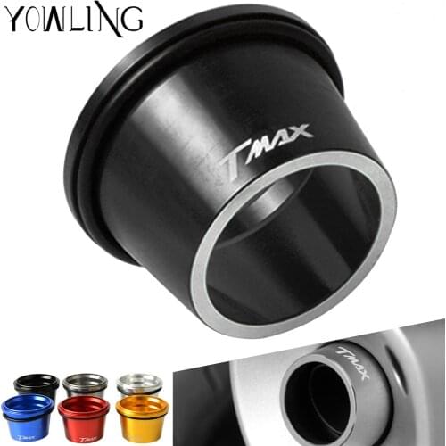 Motorcycle TMAX Part Muffler Tail Ends CNC Aluminum Exhaust Tip Cover black For Yamaha T-max 530 TMAX530 T MAX 530 2012-2017