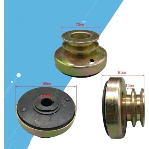 Double Groove Belt Clutch A fits for 168F/170F/GX200 Gas Engine with 20mm shaft output used for water pump/cutter