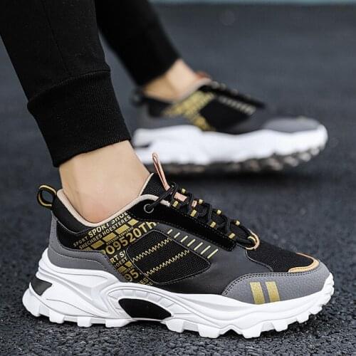 Mens Shoes New Autumn Sports Shoes Increase 6CM Trend Comfortable Casual Shoes Mens Breathable Low-top Running Shoes