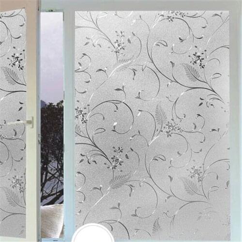 Beibehang Electrostatic glass sticker window light transparent opaque bathroom shade sunscreen glass Cellophane wall paper
