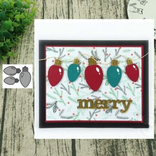 Small bulbs METAL CUTTING DIES Stencil Scrapbooking Photo Album Card Paper Embossing Craft DIY