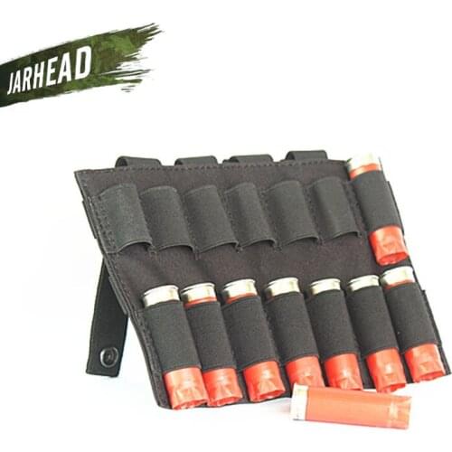 Nylon Molle Bag Bullet Holder 14 Round Bullet Box Multi-functional Hunting Bag Tactical Outdoor Accessories 22*15.5cm