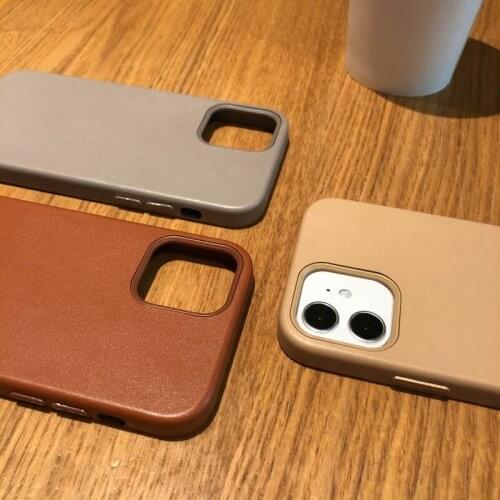 NEW 2021 PHONE Case Leather for iPhone 12 case style 11pro full package 7 8puls protective case anti drop 12promax simple 12mini