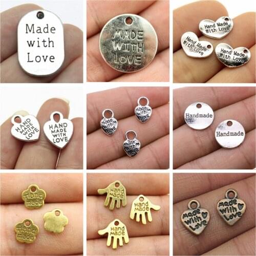 Wholesale Jewelry Lots Handmade Plate Charms Crafts Materials Craft For Children Jewellery Crafts Wholesale 15 Pieces