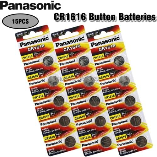 15PCS/lot PANASONIC Original CR1616 Button Cell Battery 3V Lithium Batteries CR 1616 for Watch Toys Computer Calculator Control