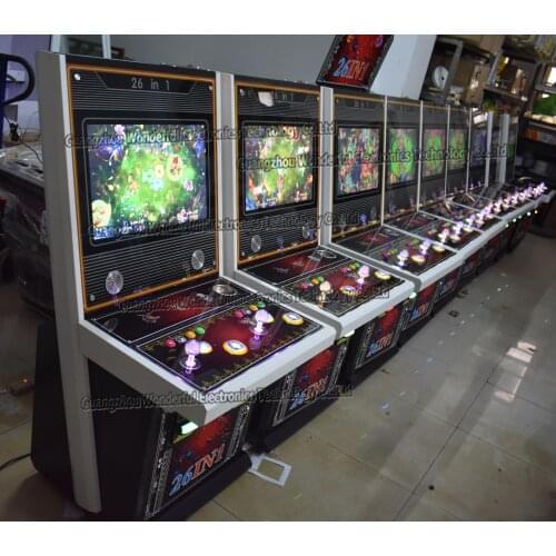 GC technology producing fish table button & joysticks arcade kits 2 players fish game machine lowest price for usa buyers
