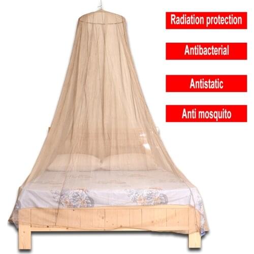 Family Size Anti-radiation EMF Shielding Mosquito Net With Silver Fiber Material Mesh