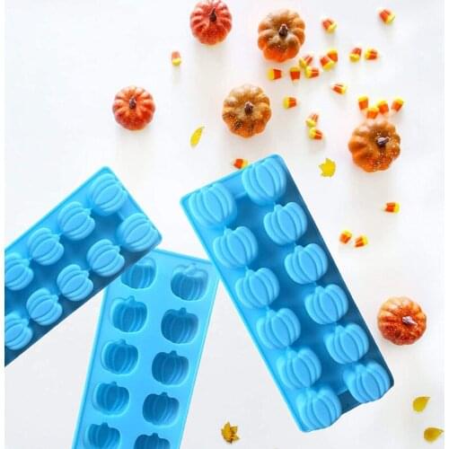 Silicone Cookie Mold Halloween Theme Pumpkins Ghosts Moons Stars Bats Shape Fondant Candy Chocolate Mould Cake Baking Decor Tool