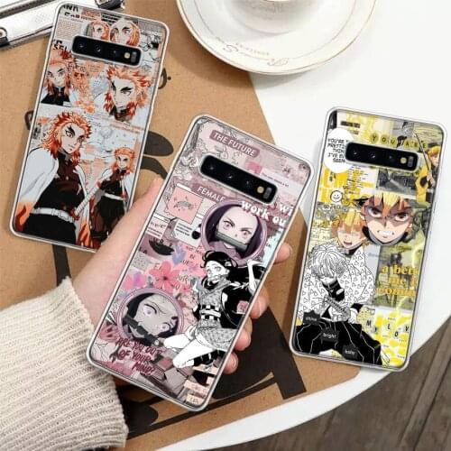 Demon Slayer Anime Kimetsu No Yaiba Silicon Phone Case For Samsung Galaxy A51 A71 A70 A50 A40 A30 A20E A10S A01 A21 A6 A7 A8 A9