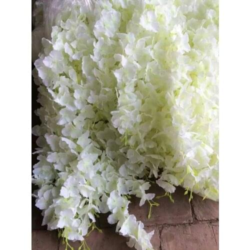 Upscale Artificial Silk Wisteria Flowers For DIY Wedding Arch Square Rattan Simulation Home Wall Hanging Decor