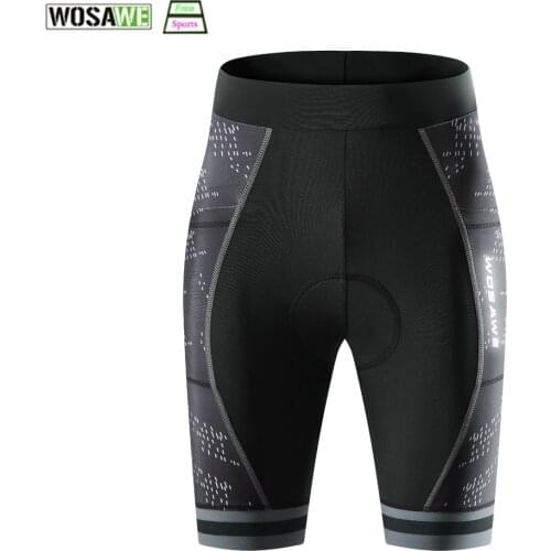 WOSAWE Padded Cycling Shorts Women Shockproof Reflective MTB Bicycle Shorts Road Bike Mtb Shorts Summer Ropa Ciclismo