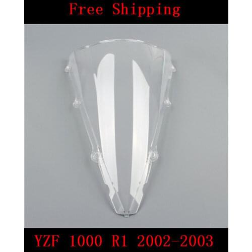 YZF 1000 Motorcycle Double bubble windshield windscreen White For Yamaha YZF 1000 R1 2002-2003 YZF-R1 YZF R1000