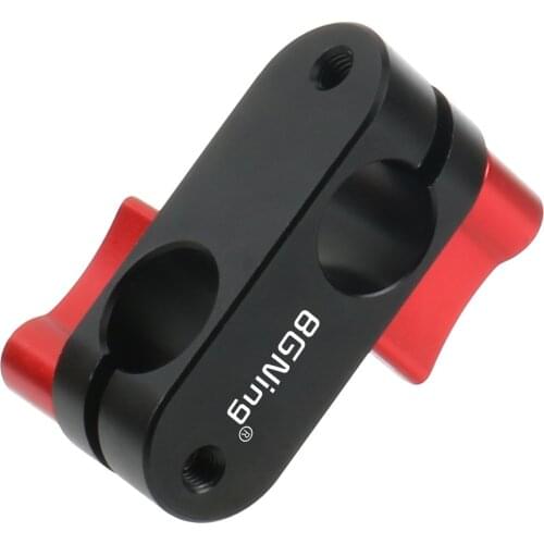 90 Degree 15mm Pole Rod Clamp Adapter Right Angle for 5D2 5D3 A7sGH4 DSLR Camera Handgrip Monitor Photography System Accessories