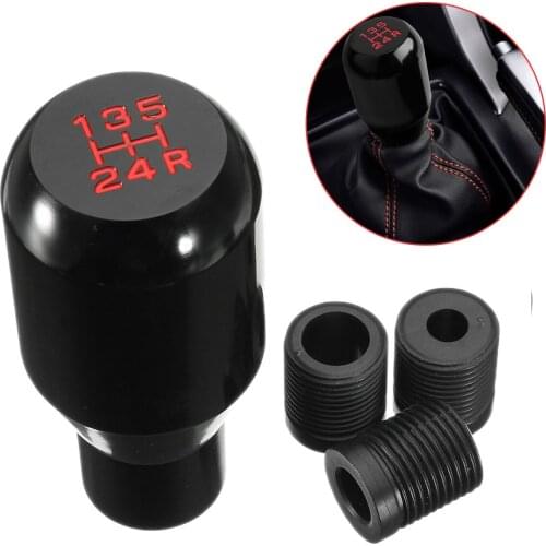ZD 5-Speed Aluminum Alloy Shift Head Knob Auto Car Gear Head Manual Transmission Handle Stick Lever Car Accessories Auto