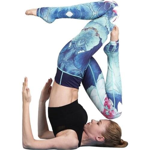 2021 Women High Waist Leggings Breathable Gym Fitness Sports Clothing New Printing Tights Yoga Pants Quick Drying Girl Yoga Wear