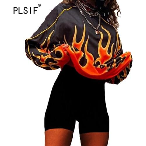 All Black O Neck Cool Print Women Coat High Street Chic Lady Fashion Winter Coat Young Party Women Coat