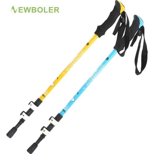 1/2pcs 240g/pcs Trek Pole Nordic Walking Poles Telescopic Alpenstock Aluminum Alloy Shooting Walking Stick Crutch Senderismo