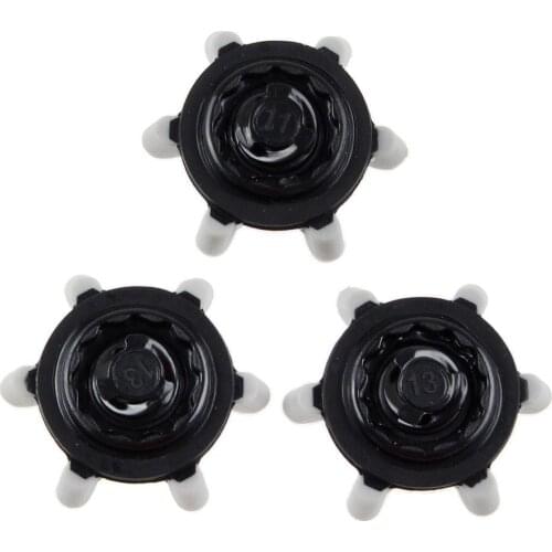 14Pcs Golf spikes quick nails black grey short teeth soft Spikes Pins Turn Fast Twist Shoe Spikes Replacement Set golf training
