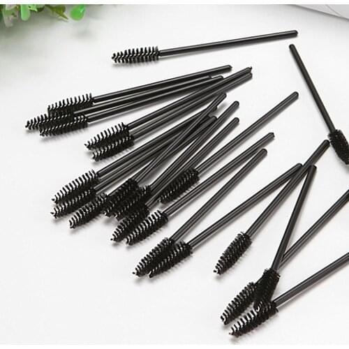 50Pcs Women Beauty Makeup Waterproof Plastic Disposable Eyelash Brushes for Daily Life Cosmetic Brushes Make Up Tool