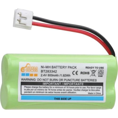 4pcs 2.4V 800mAh BT284342 Ni-MH Rechargeable Cordless Phone Battery (PK-0106) for Vtech BT18433 BT28433 BT184342 BT-1011 CS6209