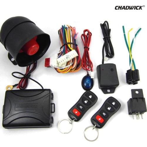 Car Alarm Auto System Remote Control Central Locking Door kit Keyless Entry System universal hot sale with siren CHADWICK 8170