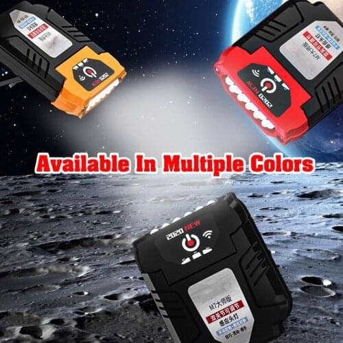 Motion Sensor Cap Visor Light LED Clip on Hat Light Headlamp Flashlight Waterproof Fishing Running Camping Reading Rechargeable