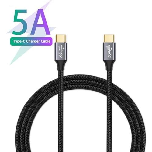 USB 3.1 To USB Type C Cable 5A For Samsung PD 100W 60W Cable For MacBook IPad Pro Quick Charge 4.0 USB-C Fast USB Charge Cord