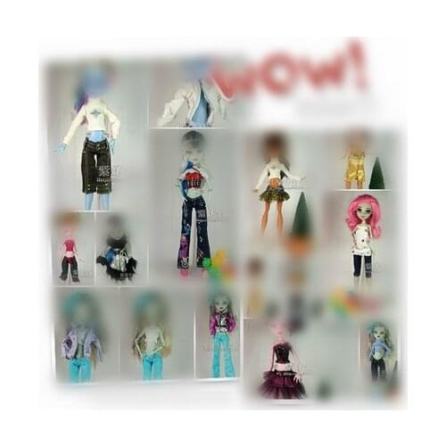 Quality Monstering High Doll Dressing Soft Casual Wear Handmade Clothes Outfit Doll Clothing Set Girl Playing House Toys