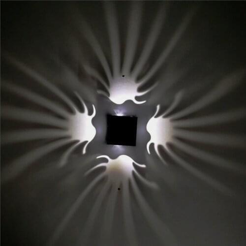 Square LED Wall Lamp Bedroom Creative Aluminum Lamps Wall Sconces Nordic Design Wandlamp Beside Bathroom Mirror Light Fixtures