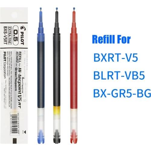 LifeMaster Pilot Refill For Hi-Tecpoint V5RT Gel Refills Black Blue Red 0.5 mm Writing Supplies BXS-V5RT