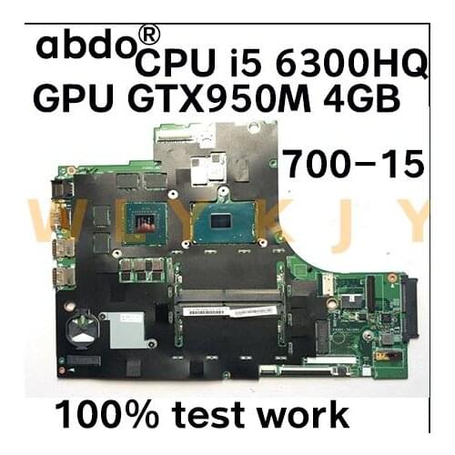 5b20k91445 motherboard ideapad 700-15isk Lenovo notebook main belt CPUgtx i5-6300HQ m sr2fp 950 2gb 15221-1m ddr4 100% test