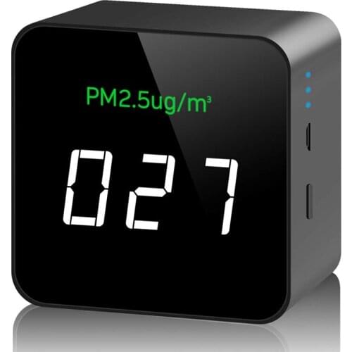 Air Quality Monitor,PM2.5 Air Quality Tester Highly Accurate Real Time Monitoring Smart Air Quality Detector,LCD Display