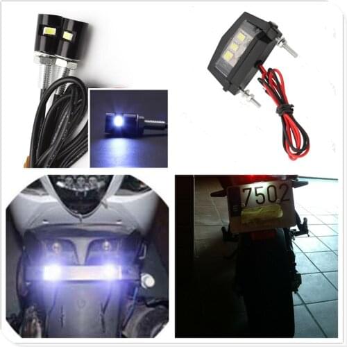 New Motorcycle motorbike Tail Rear LED License Plate Light Bulb Motocross for Aprilia CAPANORD 1200 Rally ETV1000 V4R FactoRy