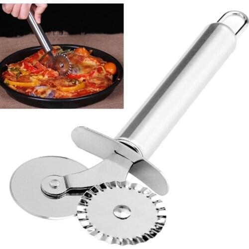 Stainless Steel Pizza Cutter Knife Cutting Utensils Pizza Tools Cake Tools Pizza Slicer Peel Wheels Scissors kitchen knives