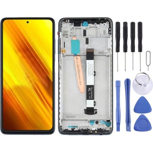 For Xiaomi Poco X3 NFC Original LCD Screen and Digitizer Full Assembly With Frame Poco X3 (Black)