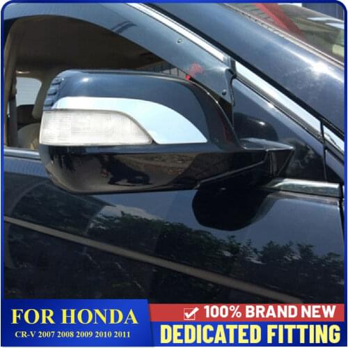 Fit For Honda CRV CR-V 2007 2008 2009 2010 2011 Side Door Rearview Mirror Strip Cover Trims Exterior Decoration