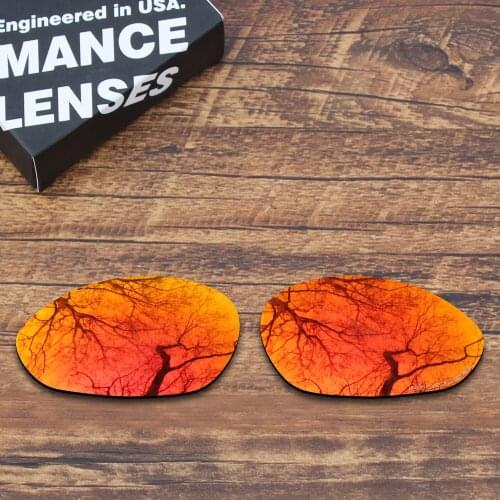 ToughAsNails Resist Seawater Corrosion Polarized Replacement Lenses for Oakley Minute 2.0 Sunglasses Orange Red Mirrored