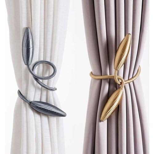Arbitrary shape strong Curtain Tiebacks Plush Alloy Hanging Belts Ropes Curtain Holdback Curtain Rods Accessoires