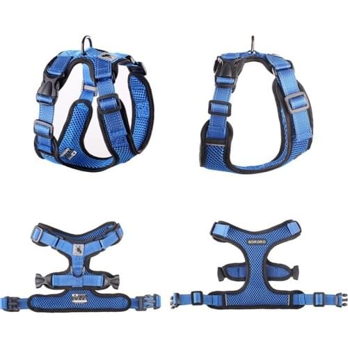 Adjustable Dog Harness Vest Training Puppy Soft Chest Back Pet Harness for Dogs Small Medium Reflective Chest Strap Bulldog