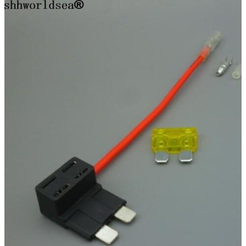Shhworldsea 20A Regular auto middle Blade Fuse Tap Holder Add A Circuit Line ATO ATC APR Car Truck Motorcycle Motorbike