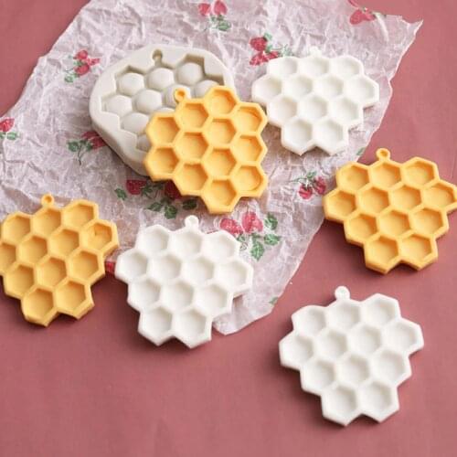Honeycomb Chocolate Silicone Mold For Fondant Cake Candy Biscuit Sugarcraft Making Resin Baking Mould Kitchen Accessories