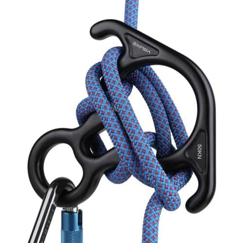 50kN Rescue Figure 8 Descender Belay Device Climbing Canyoning Aerial Dance