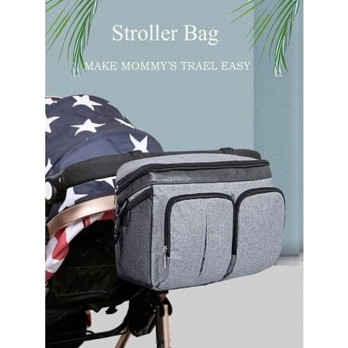 Diaper Bag For Baby Stuff Nappy Bag Stroller Organizer Baby Bag For Mom Travel Hanging Carriage Pram Buggy Cart Bottle Bag