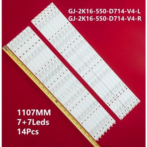 LED backlight strip(14)for 55PUS6501 LB55072 55PUS6561 55PUS6581 55PUS6101 55PUH6101 55PUS6401 55PUS7272 GJ-2K16-550-D714-V4-L
